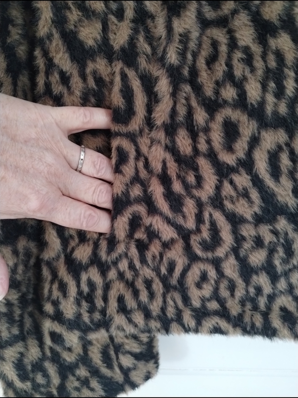 Sanctuary x Anthropologie Leopard Faux Fur Jacket L Animal Print Plush - Picture 6 of 10